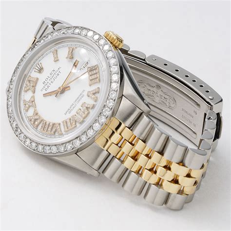 diamond roman numeral rolex|Rolex datejust white roman dial.